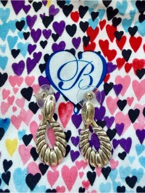 Brighton Athena Scalloped Post Drop Earrings